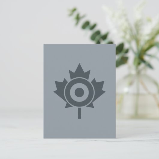 Canadian Maple Leaf Roundel Mod CANADA Briefkaart (Staand voorkant)