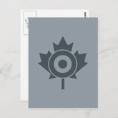 Canadian Maple Leaf Roundel Mod CANADA Briefkaart (Voorkant / Achterkant)