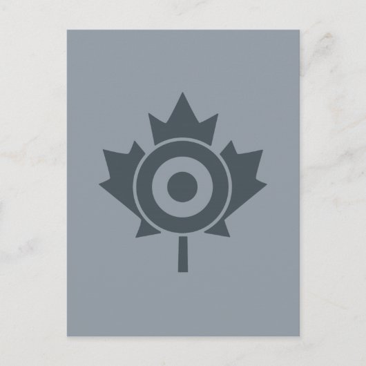 Canadian Maple Leaf Roundel Mod CANADA Briefkaart (Voorkant)