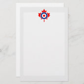 Canadian Maple Leaf Roundel Mod CANADA Briefpapier (Voorkant / Achterkant)