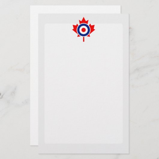 Canadian Maple Leaf Roundel Mod CANADA Briefpapier (Voorkant / Achterkant)