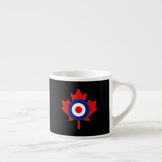 Canadian Maple Leaf Roundel Mod CANADA Espresso Kop (Rechts)