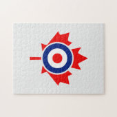 Canadian Maple Leaf Roundel Mod CANADA Legpuzzel (Horizontaal)