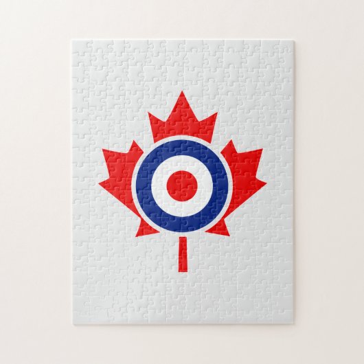 Canadian Maple Leaf Roundel Mod CANADA Legpuzzel (Verticaal)