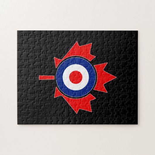 Canadian Maple Leaf Roundel Mod CANADA Legpuzzel (Horizontaal)