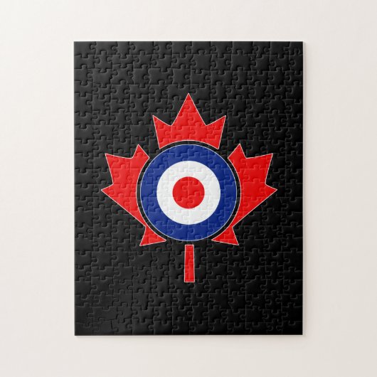 Canadian Maple Leaf Roundel Mod CANADA Legpuzzel (Verticaal)