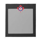 Canadian Maple Leaf Roundel Mod CANADA Notitieblok (Voorkant)