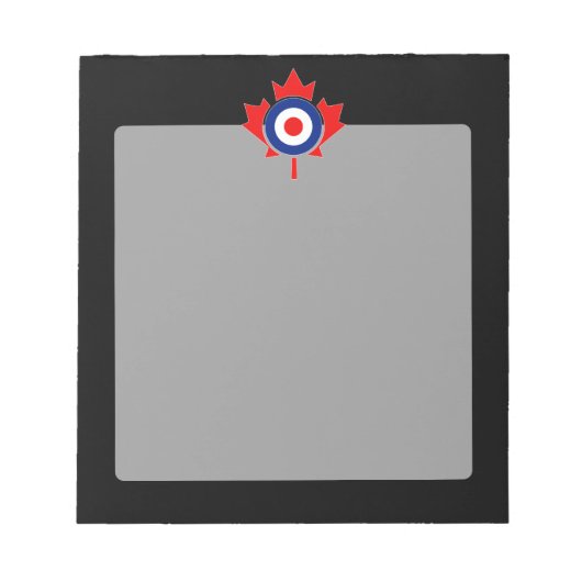 Canadian Maple Leaf Roundel Mod CANADA Notitieblok (Voorkant)