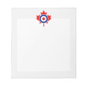Canadian Maple Leaf Roundel Mod CANADA Notitieblok (Voorkant)
