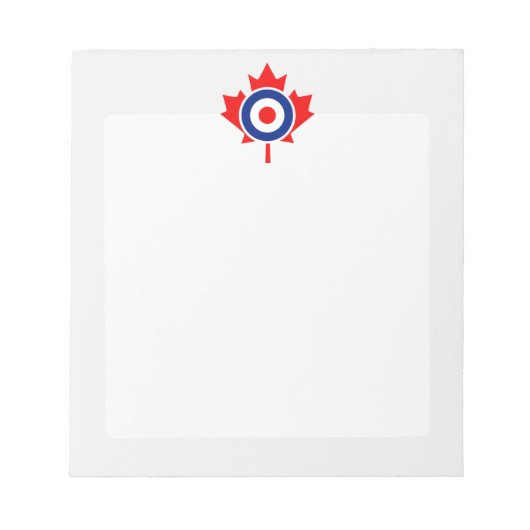 Canadian Maple Leaf Roundel Mod CANADA Notitieblok (Voorkant)