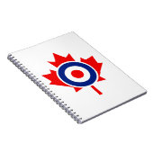 Canadian Maple Leaf Roundel Mod CANADA Notitieboek (Rechterzijde)