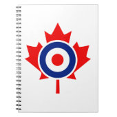 Canadian Maple Leaf Roundel Mod CANADA Notitieboek (Voorkant)