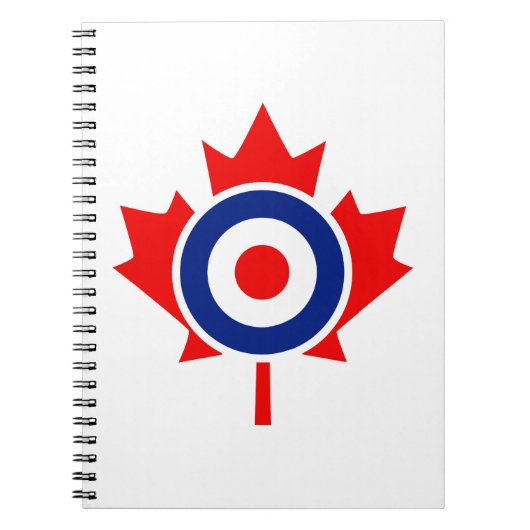 Canadian Maple Leaf Roundel Mod CANADA Notitieboek (Voorkant)