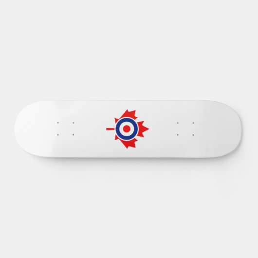 Canadian Maple Leaf Roundel Mod CANADA Persoonlijk Skateboard (Horizontaal)