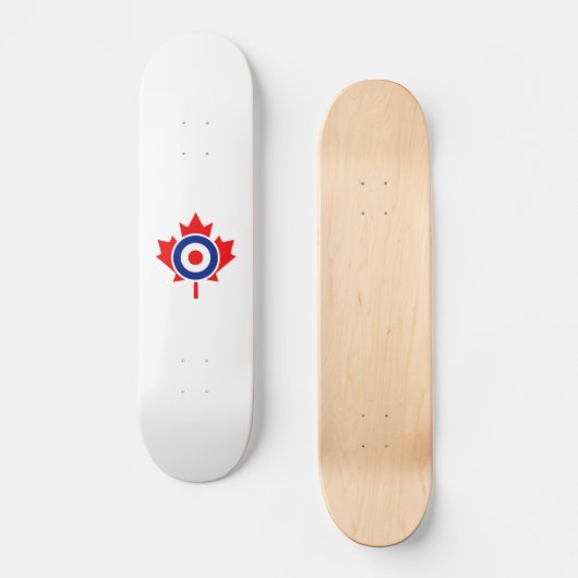 Canadian Maple Leaf Roundel Mod CANADA Persoonlijk Skateboard (Voorkant)