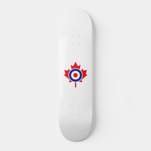 Canadian Maple Leaf Roundel Mod CANADA Persoonlijk Skateboard (Voorkant)