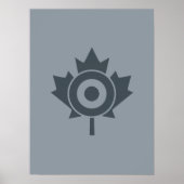 Canadian Maple Leaf Roundel Mod CANADA Poster (Voorkant)