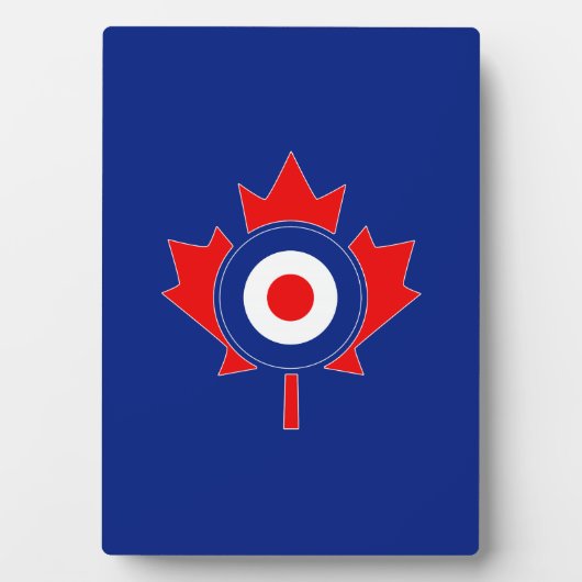 Canadian Maple Leaf Roundel Mod Fotoplaat (voorkant)
