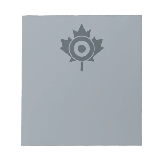 Canadian Maple Leaf Roundel Mod Graphic Notitieblok (Voorkant)