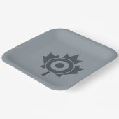 Canadian Maple Leaf Roundel Mod Graphic Papieren Bordje (Gebogen)
