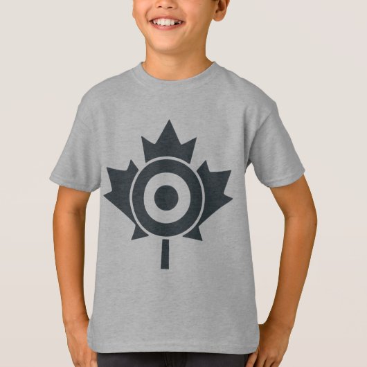 Canadian Maple Leaf Roundel Mod Graphic T-shirt (Voorkant)