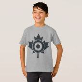 Canadian Maple Leaf Roundel Mod Graphic T-shirt (Voorkant volledig)