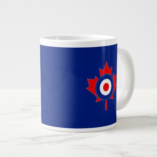 Canadian Maple Leaf Roundel Mod Grote Koffiekop (Voorkant rechts)