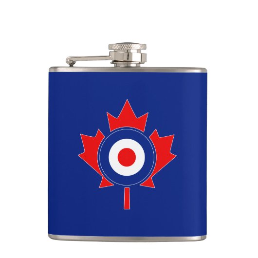 Canadian Maple Leaf Roundel Mod Heupfles (Voorkant)