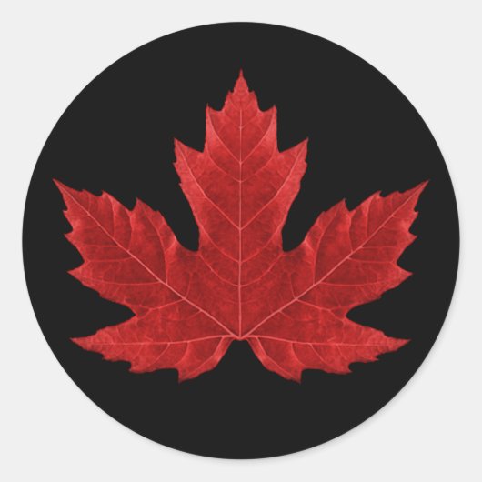 Canadian Maple Leaf Sticker (Voorkant)