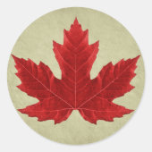 Canadian Maple Leaf Sticker (Voorkant)