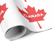 Canadian Maple Leaf Wrapping Paper – Red Canada Cadeaupapier (Rol Hoek)