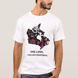 Canadian Maple Mosaic Tee: Cultural Unity Design T-shirt