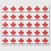 Canadian Maple Red Leaf Wrapping Paper – Feestelij Cadeaupapier (Vlak)