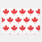 Canadian Maple Red Leaf Wrapping Paper Sheets (Voorkant 2)