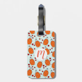 Canadian Maple Syrup Pattern Bagagelabel (Achterkant verticaal)