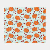 Canadian Maple Syrup Pattern Fleece Deken (Voorkant (Horizontaal))