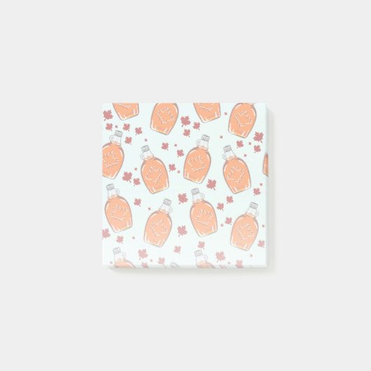 Canadian Maple Syrup Pattern Post-it® Notes (Voorkant)