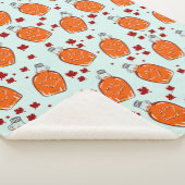 Canadian Maple Syrup Pattern Sherpa Deken (3/4)