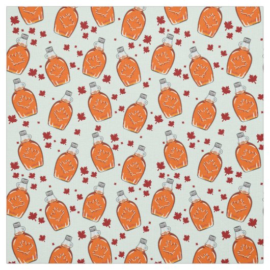 Canadian Maple Syrup Pattern Stof (Swatch)