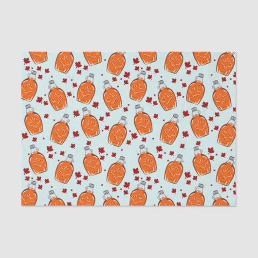 Canadian Maple Syrup Pattern Tissuepapier (Voorkant)