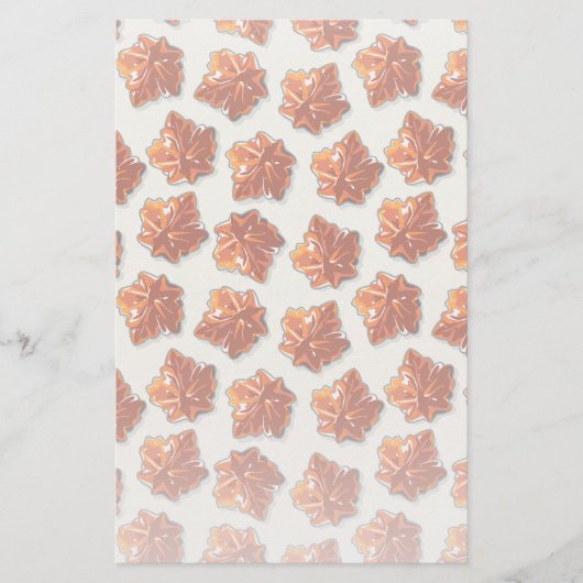 Canadian Maple Syrup Snoep Pattern Briefpapier (Voorkant)