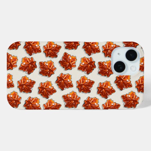 Canadian Maple Syrup Snoep Pattern Case-Mate iPhone Case (Achterkant (horizontaal))