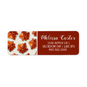 Canadian Maple Syrup Snoep Pattern Etiket (Voorkant)