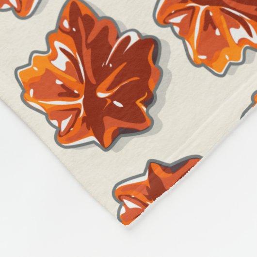 Canadian Maple Syrup Snoep Pattern Fleece Deken (Hoek)