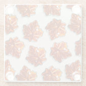 Canadian Maple Syrup Snoep Pattern Glazen Onderzetter (Achterkant)