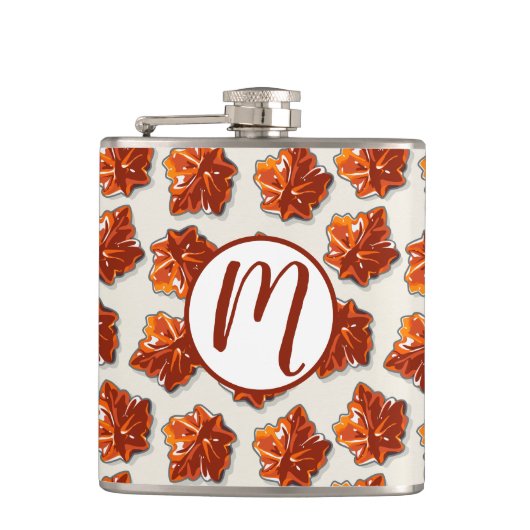 Canadian Maple Syrup Snoep Pattern Heupfles (Voorkant)