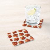 Canadian Maple Syrup Snoep Pattern Kartonnen Onderzetters (Insitu)