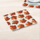 Canadian Maple Syrup Snoep Pattern Kartonnen Onderzetters (Schuin)