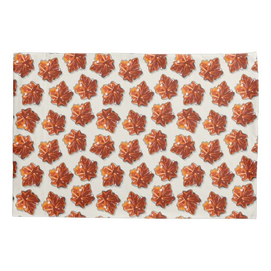 Canadian Maple Syrup Snoep Pattern Kussensloop (Achterkant)