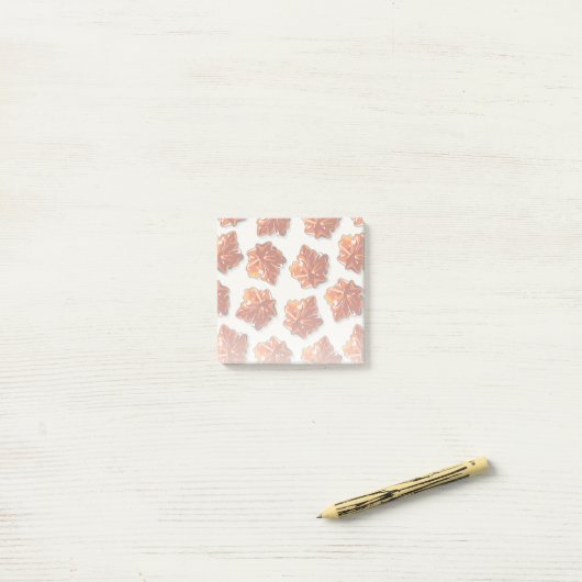 Canadian Maple Syrup Snoep Pattern Post-it® Notes (Op bureau)